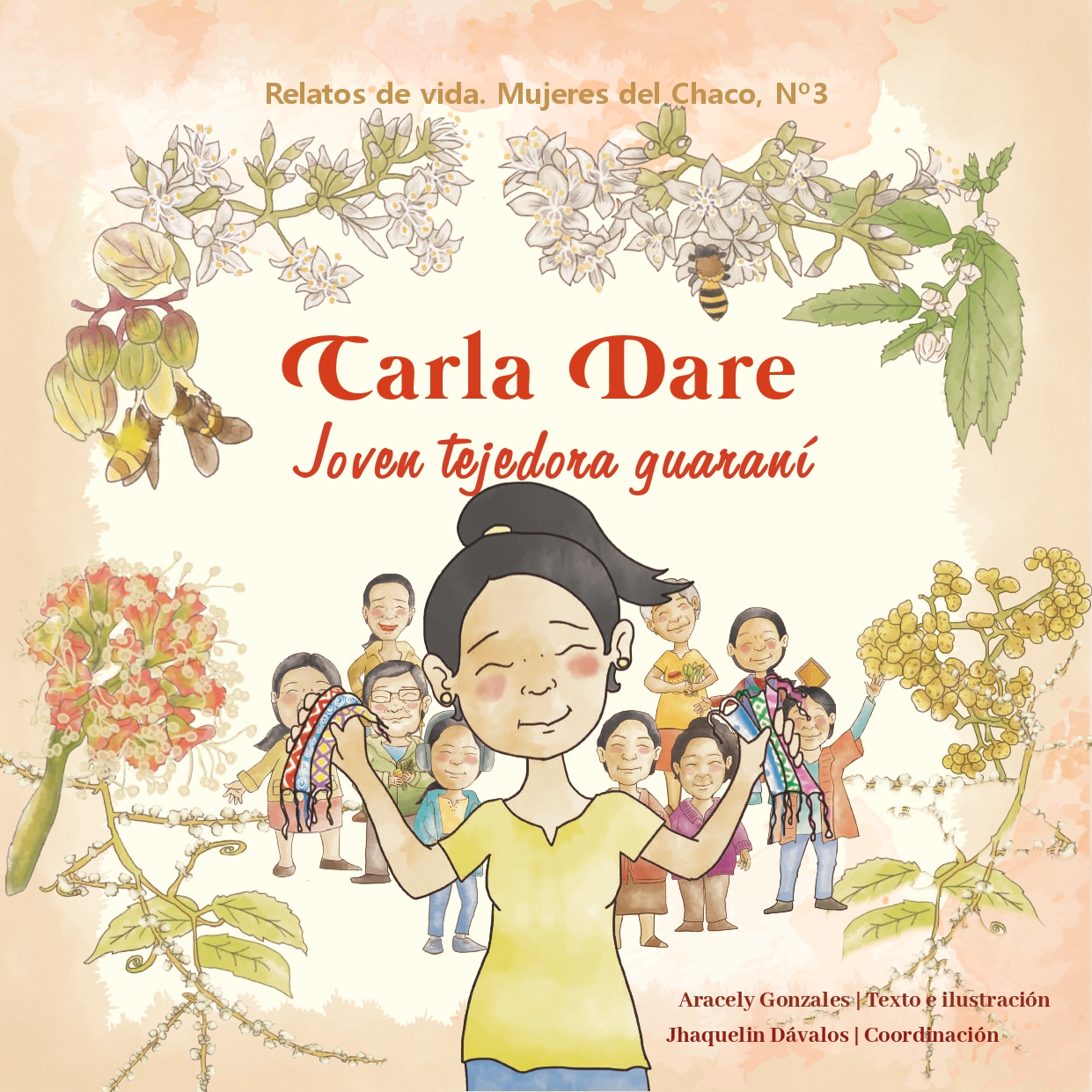 Carla Dare, joven tejedora guaraní