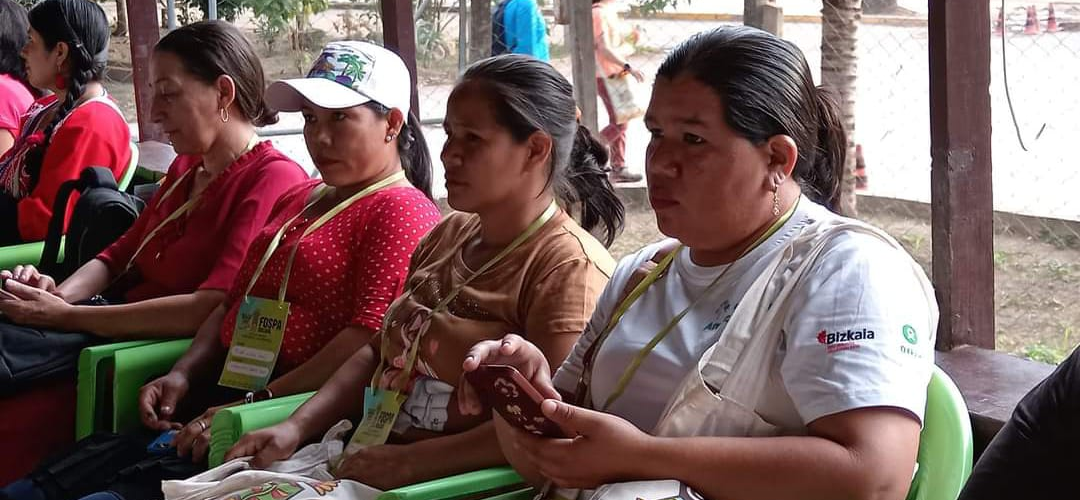 Mujeres amazónicas de pando presente en el foro social pan amazónico en Rurrenabaque, IPDRS_Amazonía, 2024