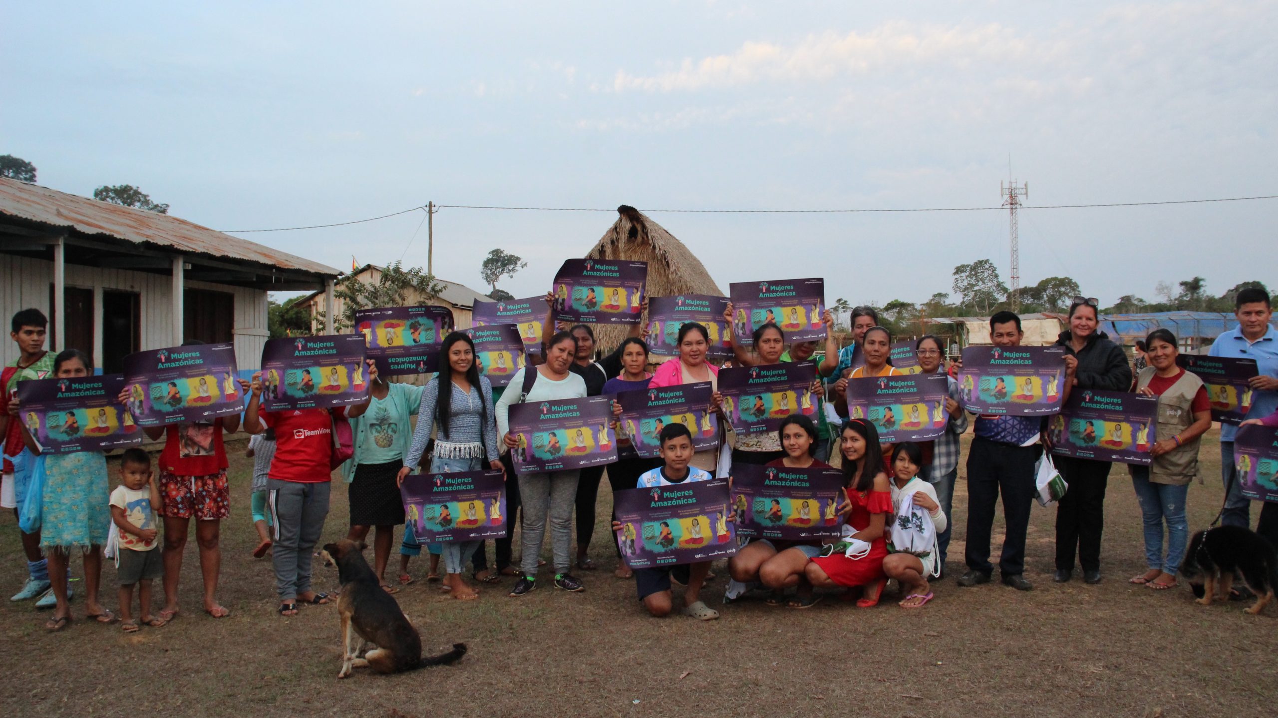 Socialización de la campaña “Mujeres Amazónicas” para la prevención de la violencia, municipio de San Lorenzo, comunidad Vista Alegre, 2023