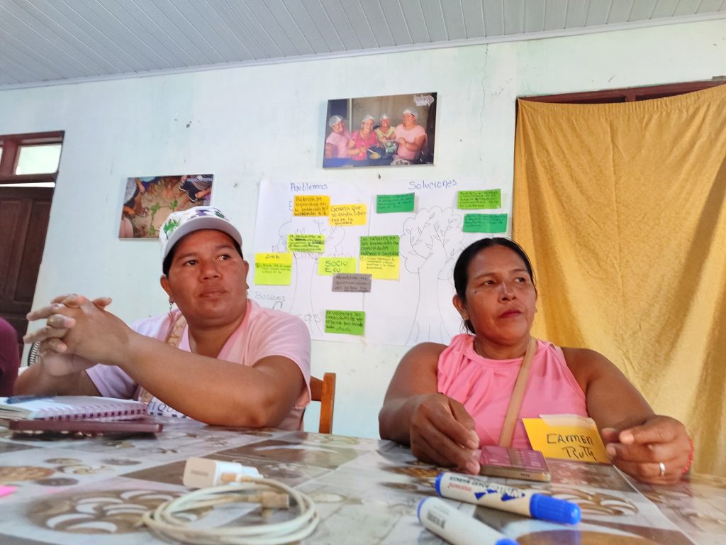 Representes de organizaciones económicas de los municipios de las comunidades del Sena y Naranjal, IPDRS_Amazonía,2024