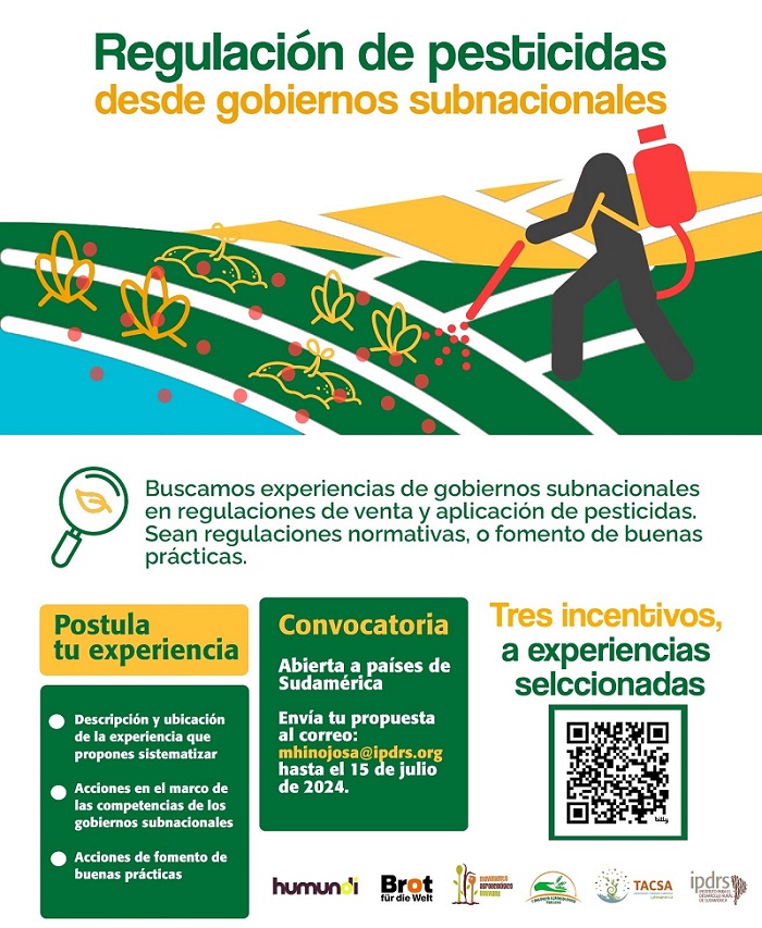 Un llamado a compartir experiencias en gestión de pesticidas a gobiernos subnacionales y campesinos e indígenas