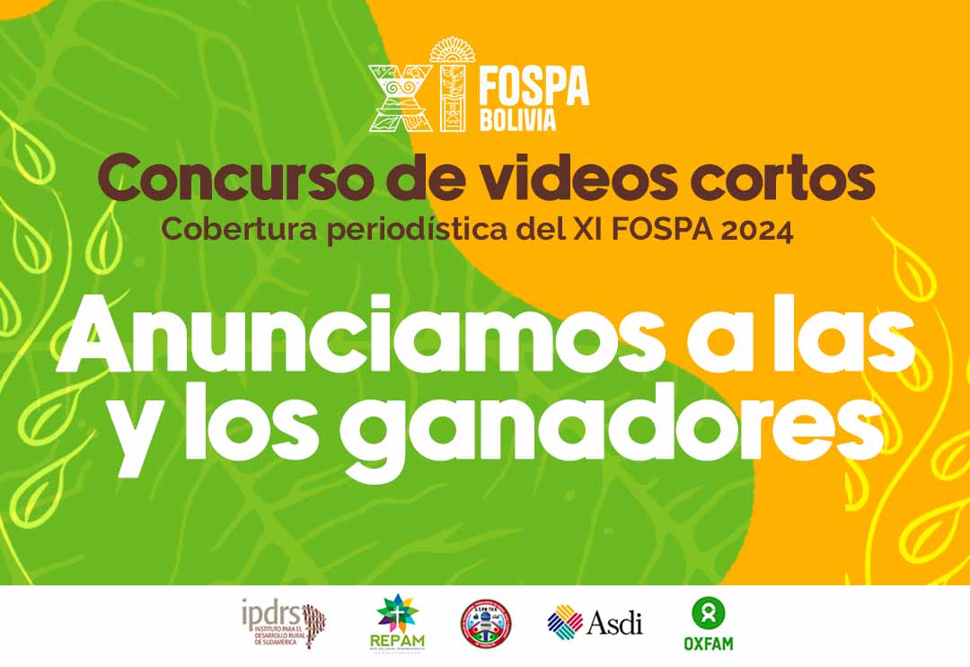 Anunciamos a los ganadores del Concurso de Cobertura Periodística del XI FOSPA Bolivia 2024