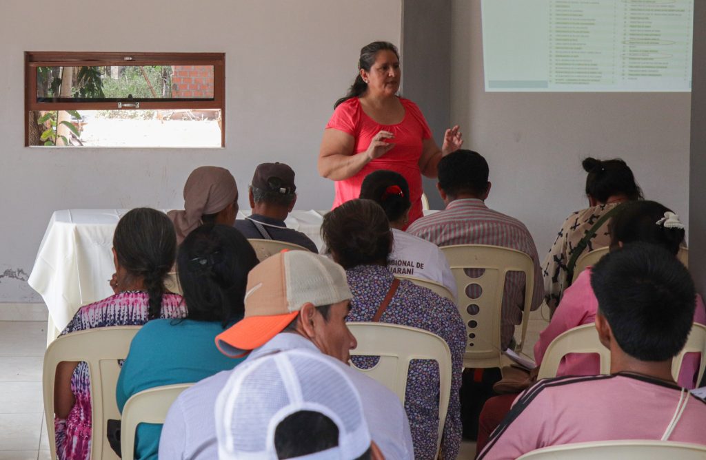 Rocio Dosserich del Centro de Educación Arakuaiyapo, informa sobre el SPCC, IPDRS_Chaco, 2024