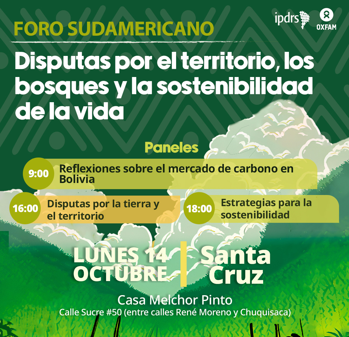 Santa Cruz: Foro Sudamericano reúne a expertos para debatir sobre mercados de carbono en Bolivia y “Disputas por la tierra-territorio y la sostenibilidad de la vida”