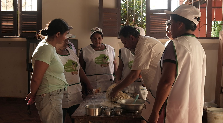 Taller de gastronomía, comunidad de Naranjal – Municipio de San Lorenzo, IPDRS 2024