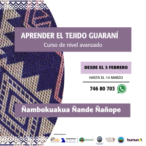 Aprender el tejido guaraní: nivel avanzado