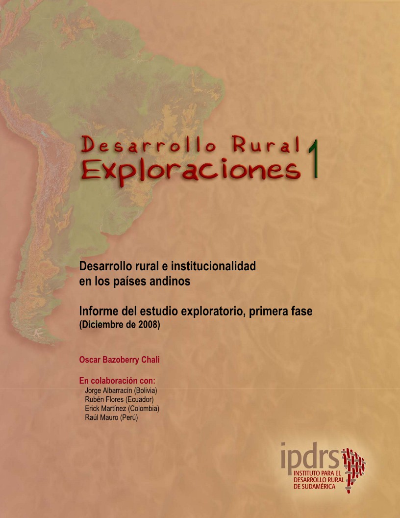 Desarrollo rural e institucionalidad en los países andinos