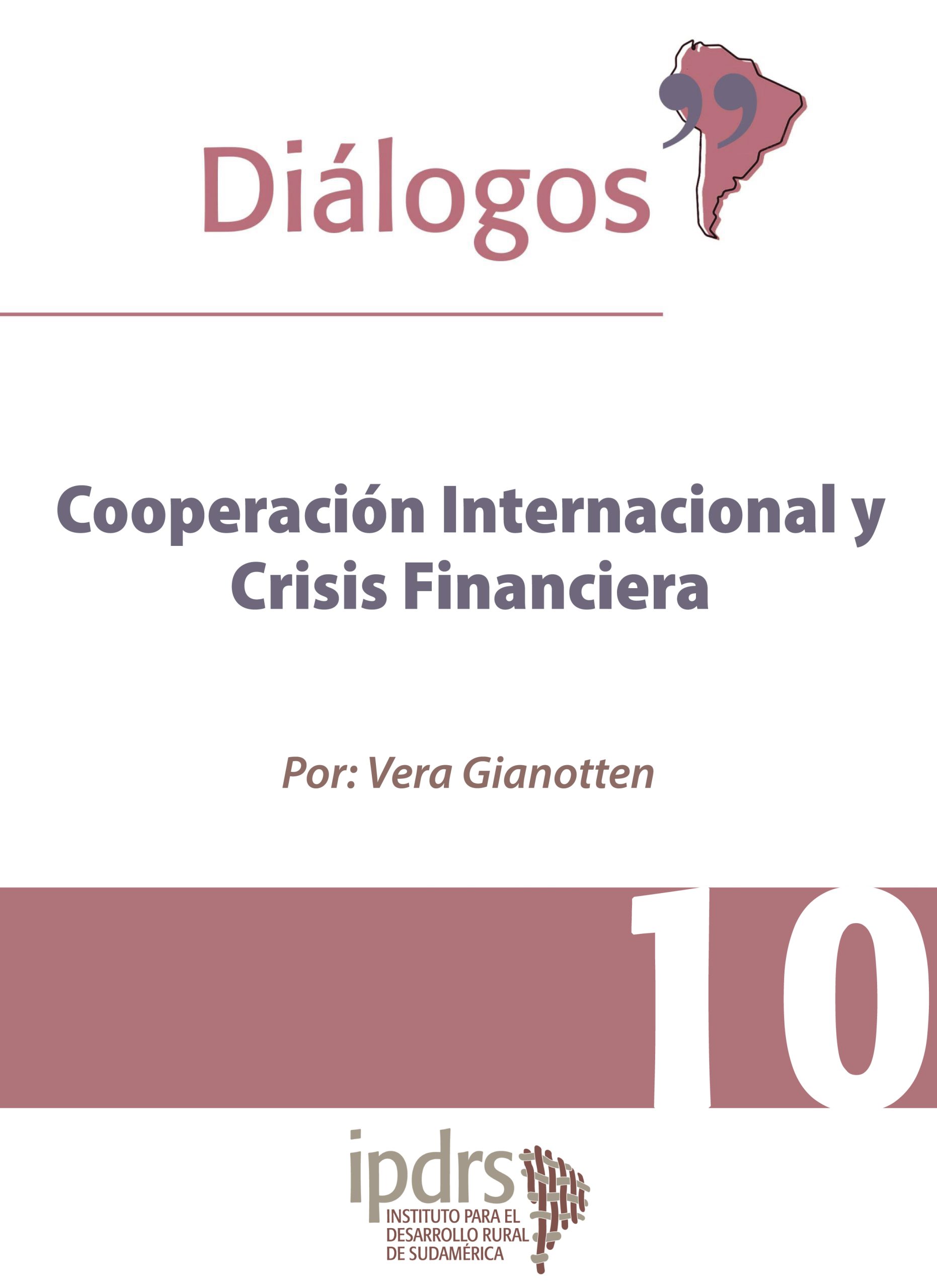 Cooperación Internacional y Crisis Financiera