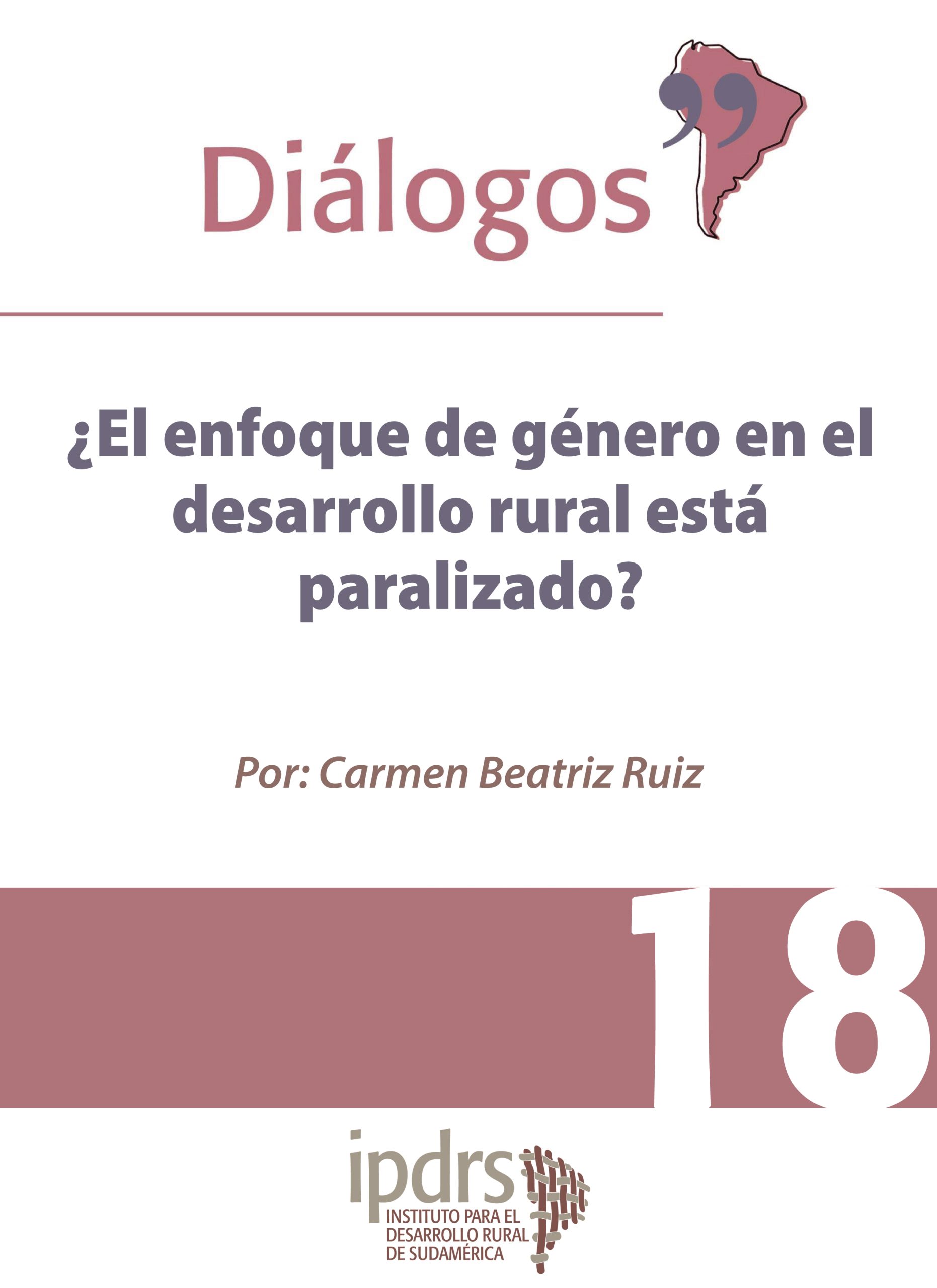 ¿El enfoque de género en el desarrollo rural está paralizado?