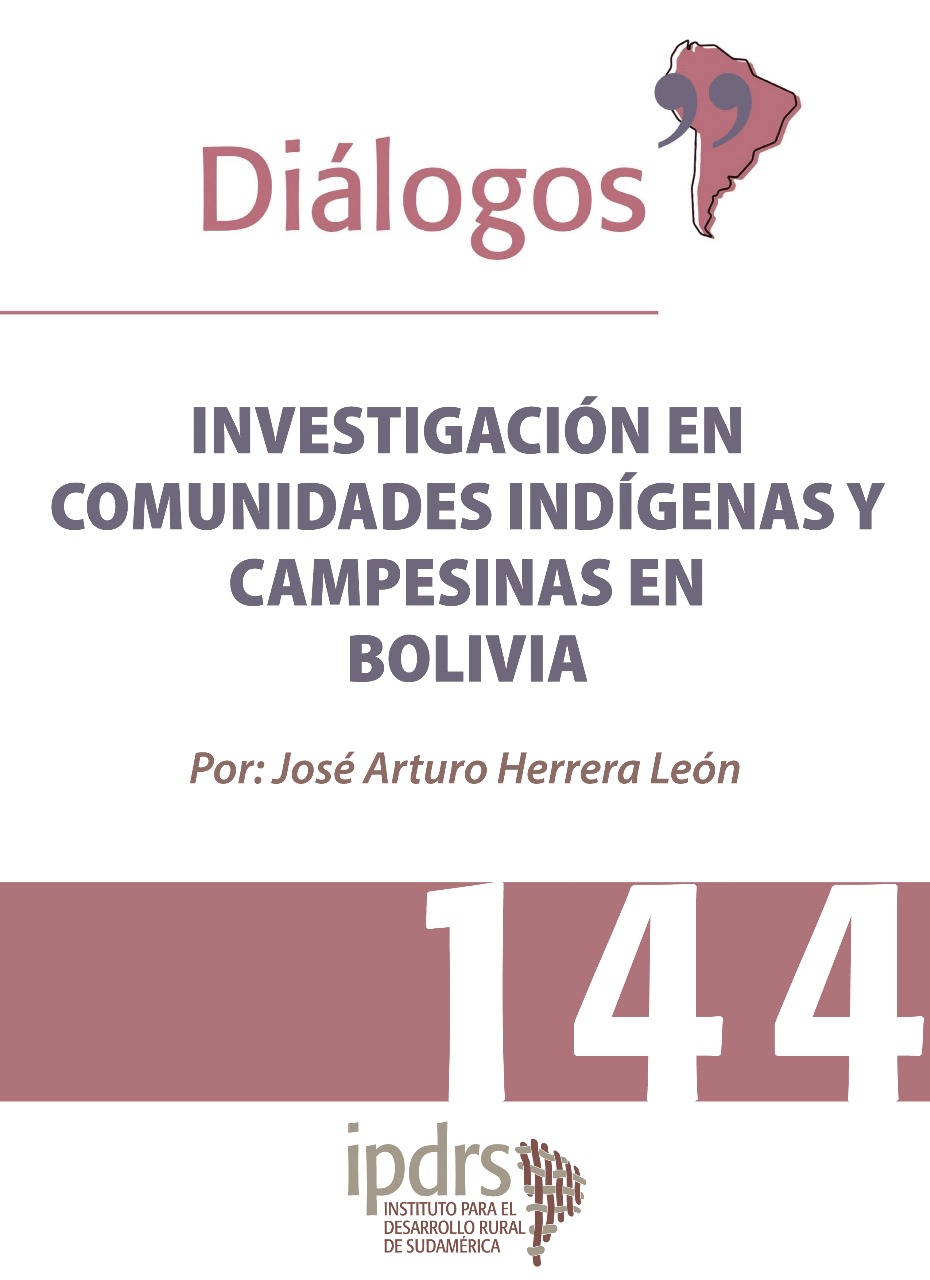 INVESTIGACIÓN EN COMUNIDADES INDÍGENAS Y CAMPESINAS EN BOLIVIA