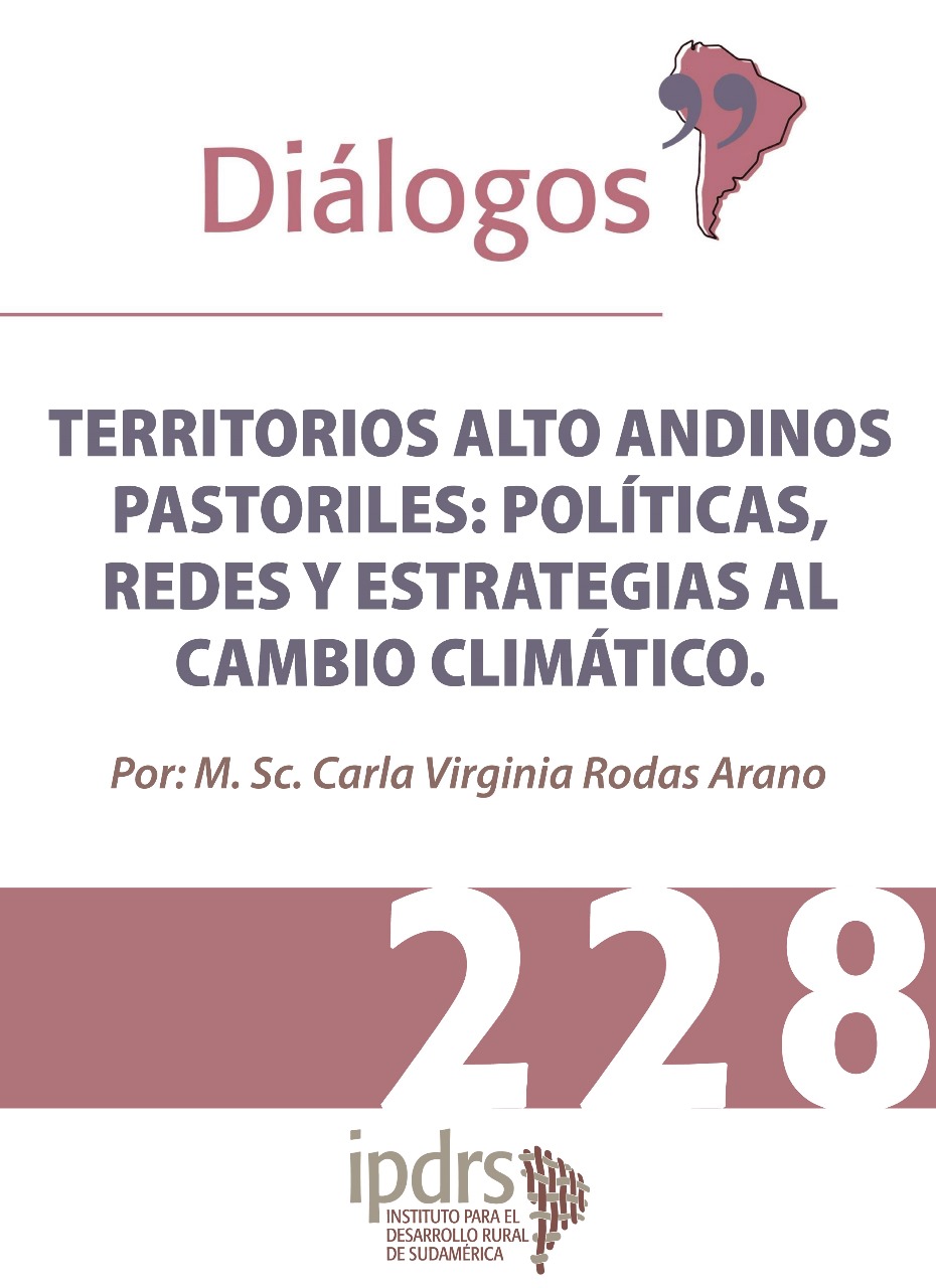 TERRITORIOS ALTO ANDINOS PASTORILES: POLÍTICAS,REDES Y ESTRATEGIAS AL CAMBIO CLIMÁTICO.