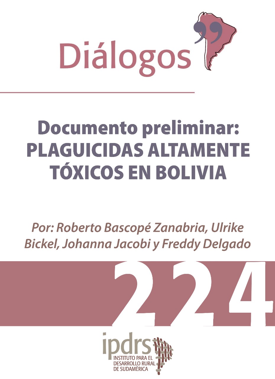 Documento preliminar: PLAGUICIDAS ALTAMENTE TÓXICOS EN BOLIVIA