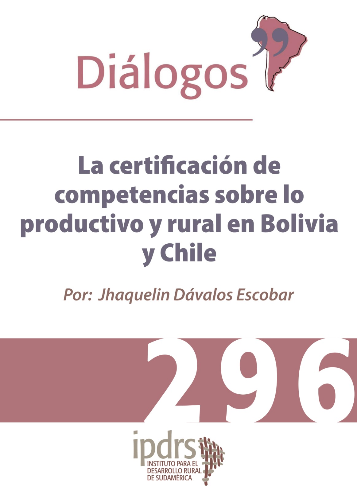 La certificación de competencias sobre lo productivo y rural en Bolivia y Chile