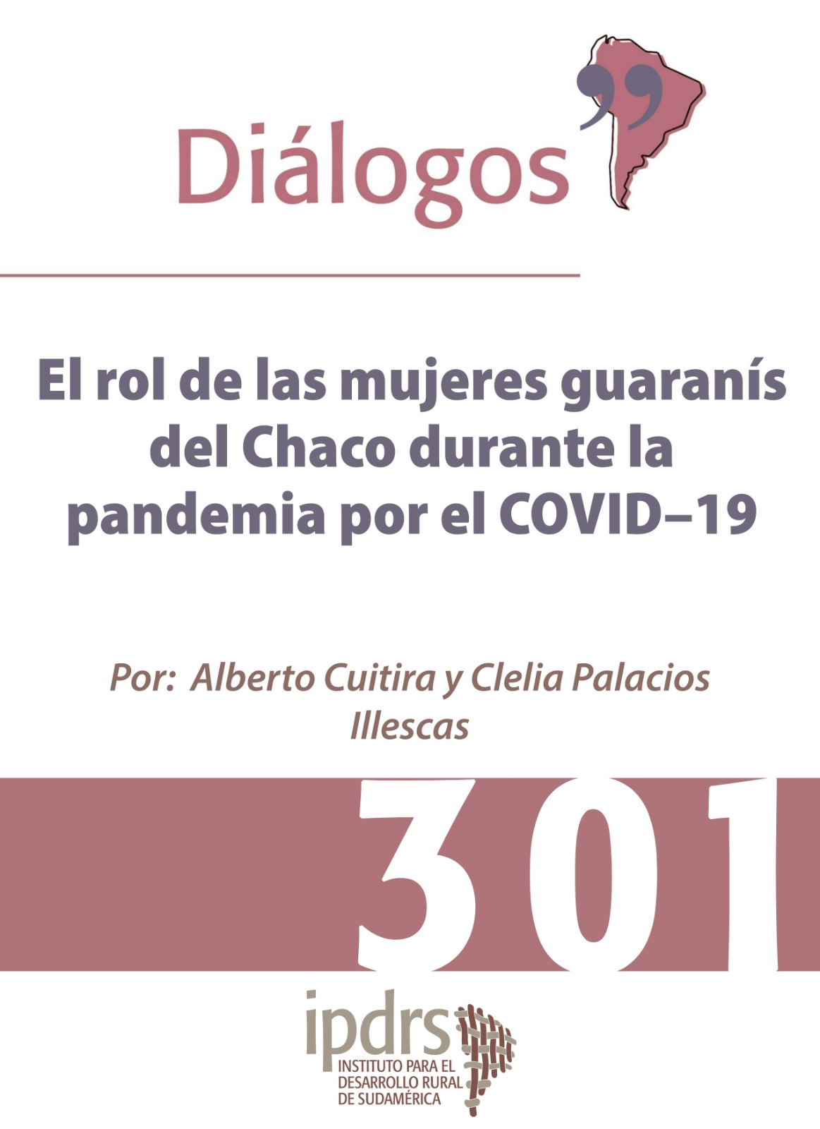 El rol de las mujeres guaranís del Chaco durante la pandemia por el COVID–19