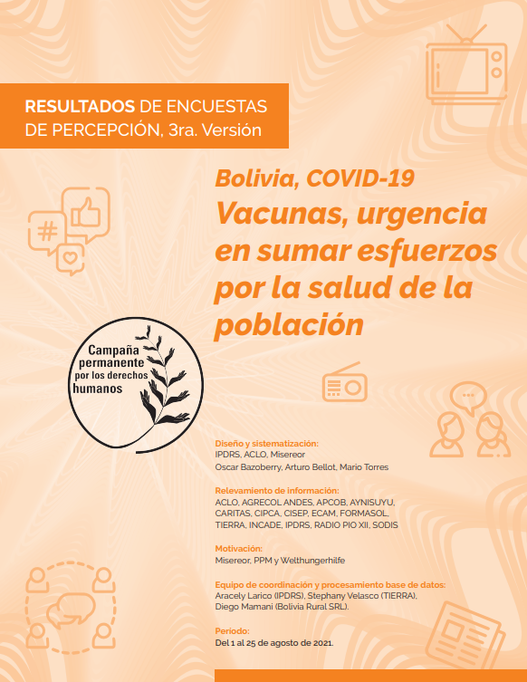 Bolivia, COVID-19 Vacunas, urgencia en sumar esfuerzos por la salud de la población