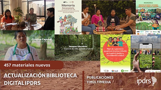 Collage de portadas de biblioteca digital IPDRS