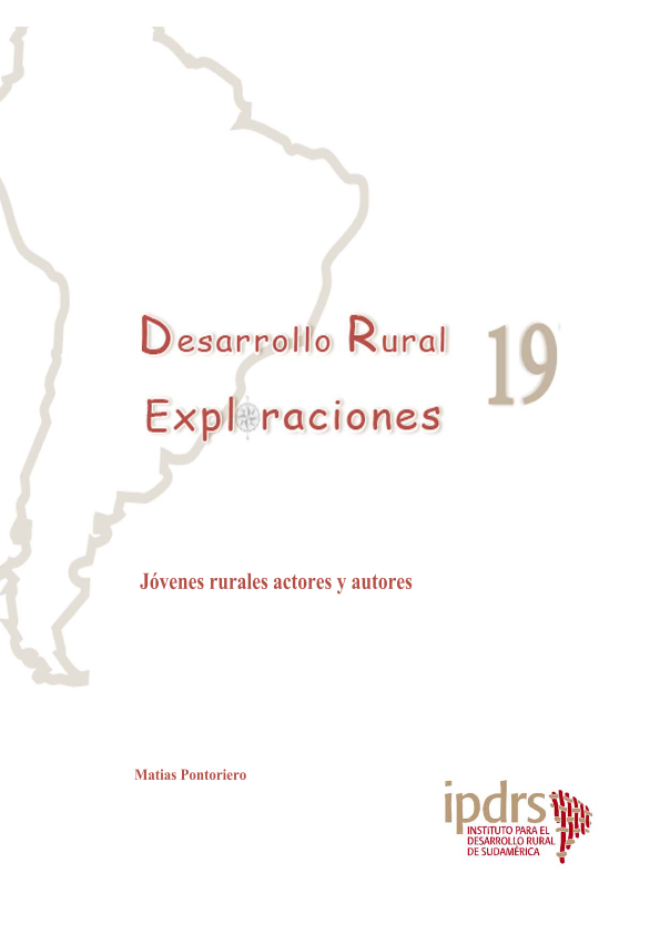 Jóvenes rurales, actores y autores