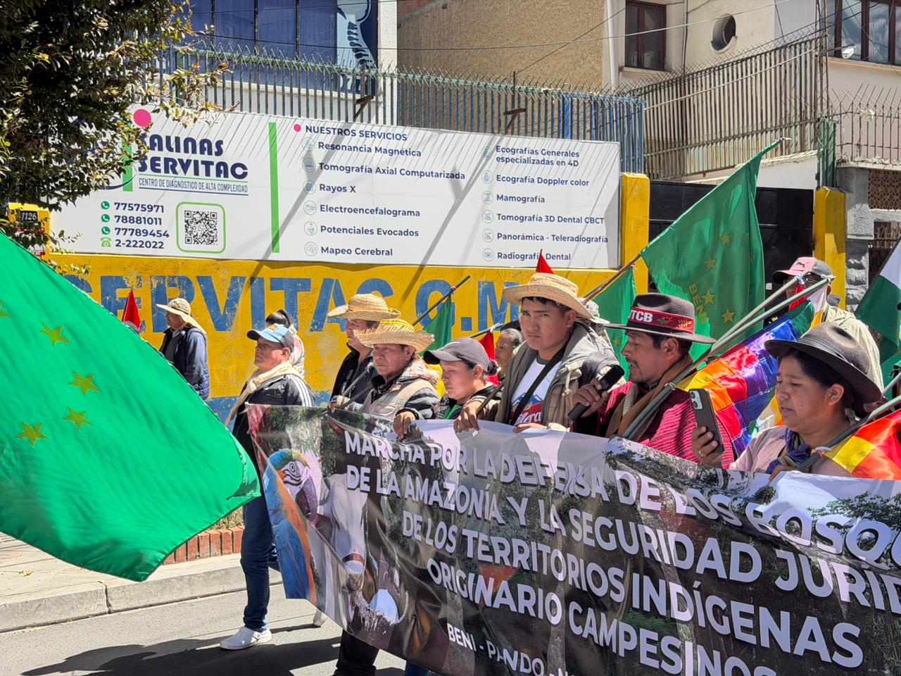 Marcha por la Defensa de los bosques amazónicos y la seguridad jurídica de los territorios