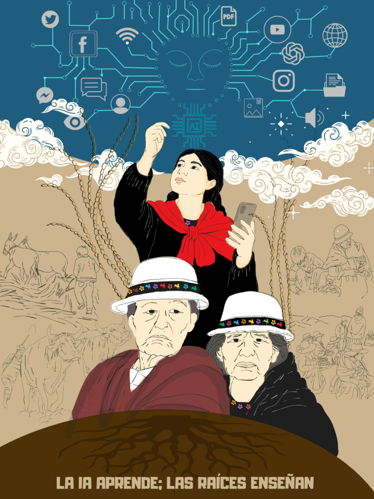 Título: La IA aprende; las raíces enseñan
Autora:  Selena Guzmán Calle (Bolivia)

