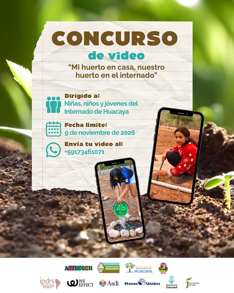 afiche convocatoria video huerto PORTADA