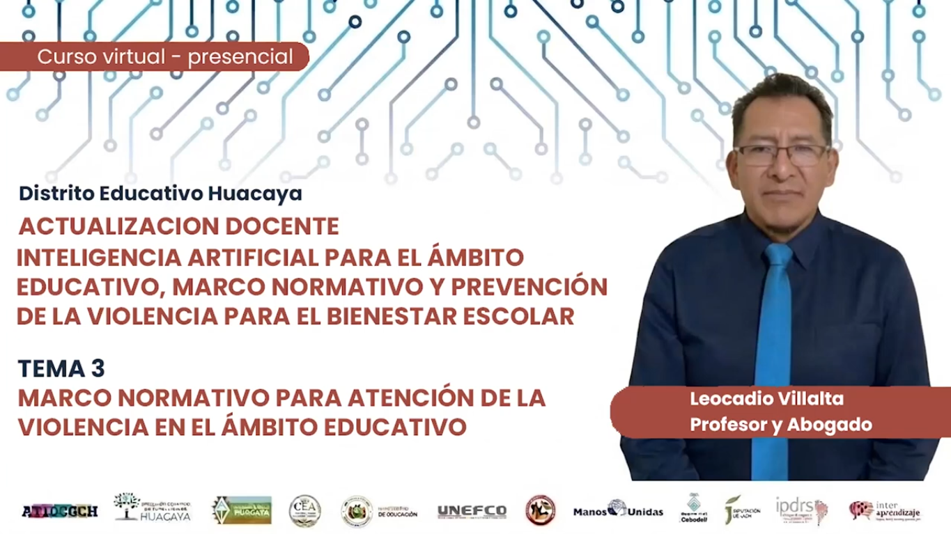 TEMA 3: MARCO NORMATIVO PARA LA ATENCIÓN DE LA VIOLENCIA EN EL ÁMBITO EDUCATIVO EN BOLIVIA